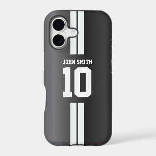 White Stripe Soccer Jersey Dark iPhone 5 Case