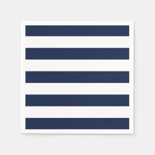 White Stripes Pattern {pick your background colour Napkin