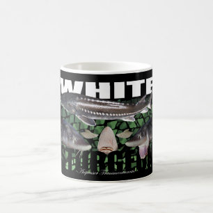 White Sturgeon Collage Mug