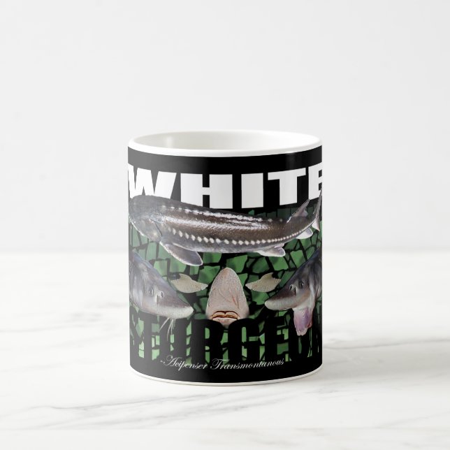 White Sturgeon Collage Mug (Center)
