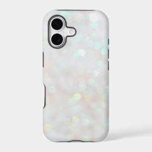 White Subtle Bokeh Sparkle Glitter iPhone 5s Case