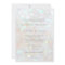 White Subtle Glitter Bokeh Wedding Invitation