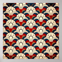 White sun rising above sea waves abstract pattern.