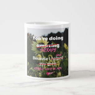 White Sunflower Coffee Mug From Mum Funny
