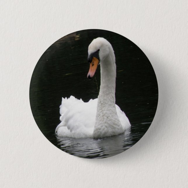 White Swan Button (Front)