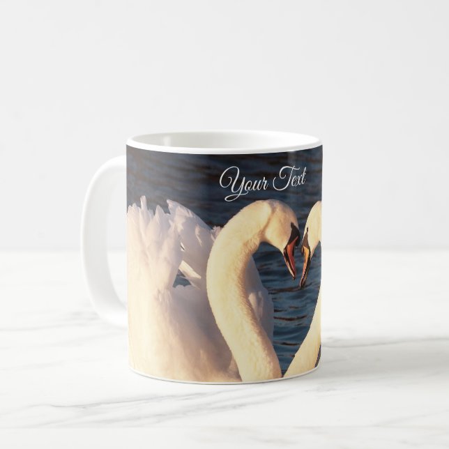 White Swan Coffee Mug (Front Left)