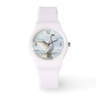 White swan Cygnus Watch