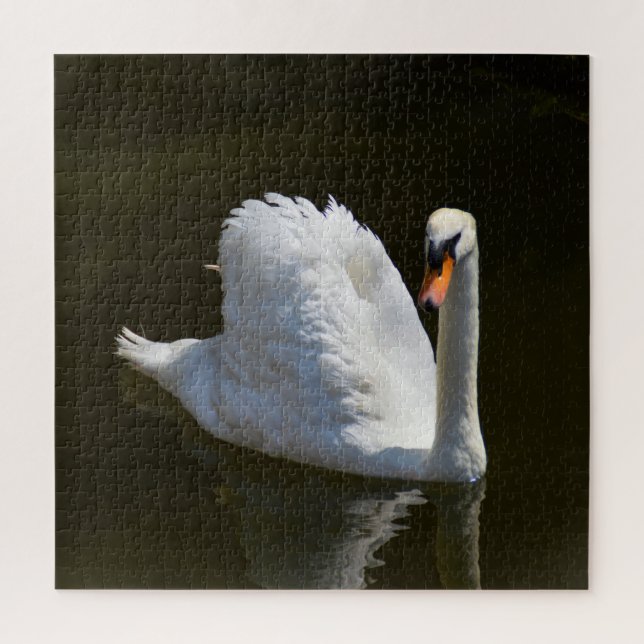 White swan jigsaw puzzle (Vertical)