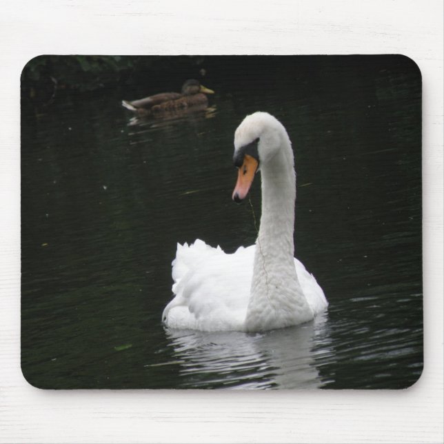 White Swan Mousepad (Front)