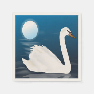 WHITE SWAN NAPKIN