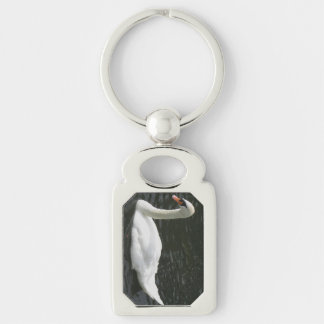 White Swan On The River Avon Key Chain