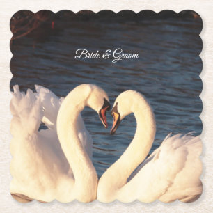 White Swan Paper Coaster