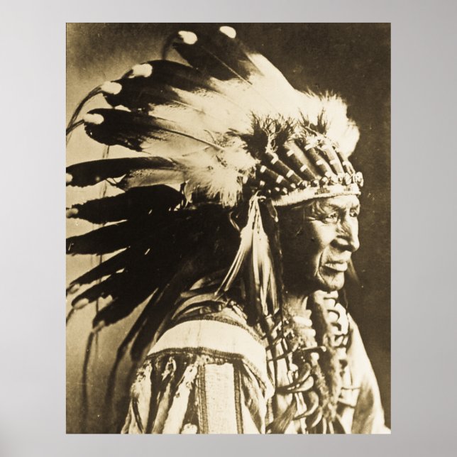 White Swan Sioux Chief Native American Poster (Front)