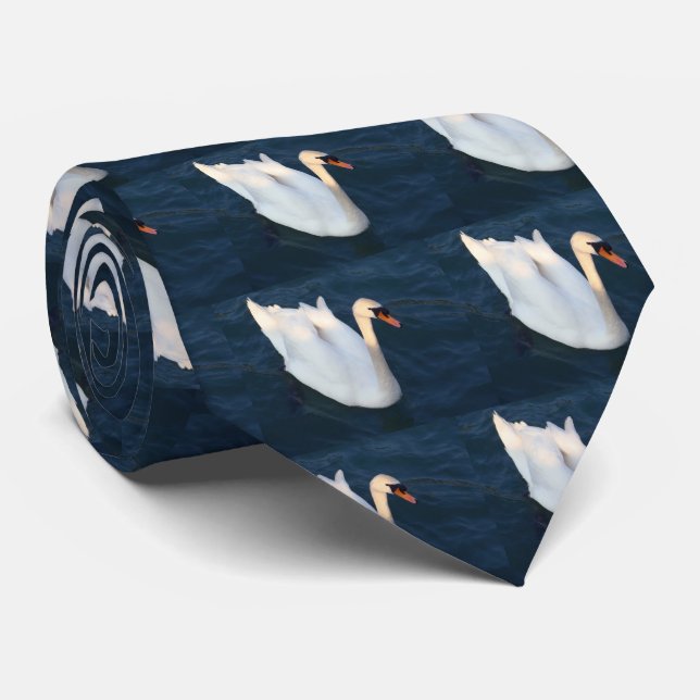 White Swan Tie (Rolled)