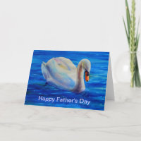 White swan watercolor painting, waterfowl, bird