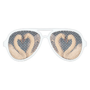 White Swans Adult Retro Party Shades, White Aviator Sunglasses