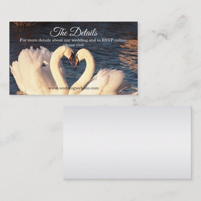White Swans Enclosure Card (Front/Back)