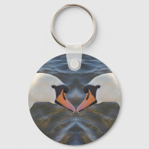 White Swans Keychain