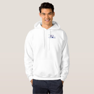 White Sweatshirt with Colour Logo