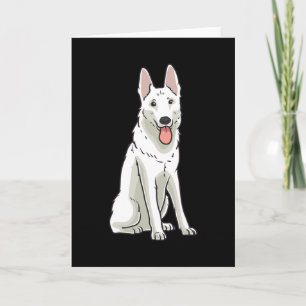 White Swiss Shepherd Card