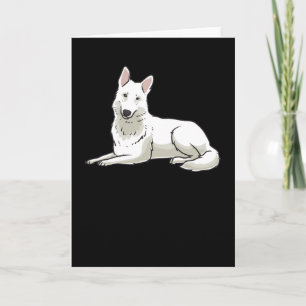 White Swiss Shepherd Card