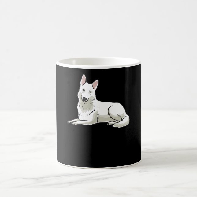White Swiss Shepherd Coffee Mug (Center)