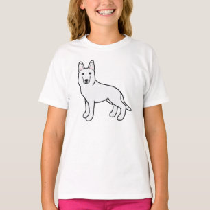 White Swiss Shepherd White German Shepherd Dog T-Shirt