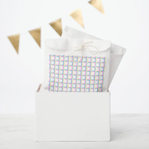 White Symmetric Chequered Gradient Pattern Frames Favour Bag