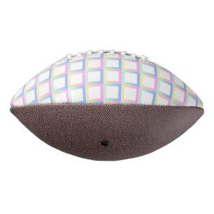 White Symmetric Chequered Gradient Pattern Frames Football