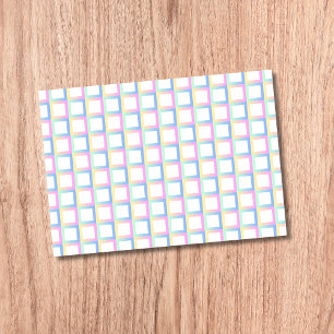 White Symmetric Chequered Gradient Pattern Frames Post-it Notes