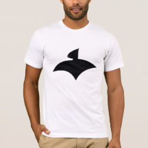 White T-Shirt For Men (AirFly Logo Black)