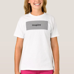 White t-shirt with a beautiful design