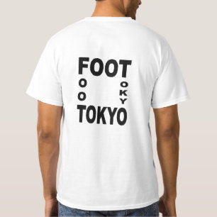 White T-shirt with man FOOT TOKYO