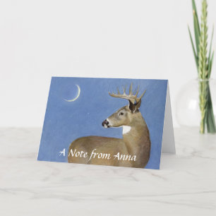 White Tail Buck Note Card
