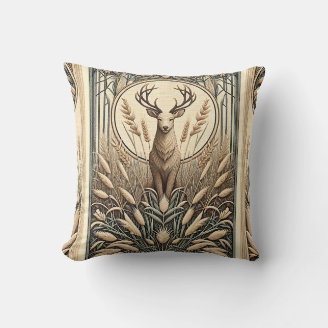White Tail Deer 3 Cushion (Front)