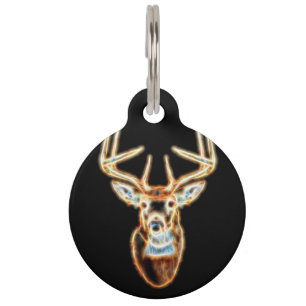 White tail Deer Head Energy Spirit Pet Tag