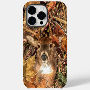 White Tail Deer Head Fall Energy Spirited on a iPhone 14 Pro Max Case