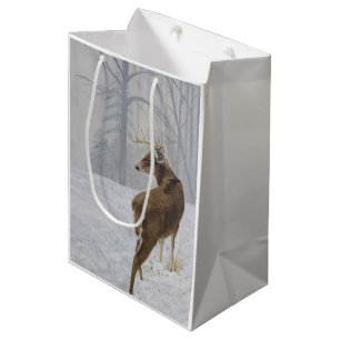 White-tail deer medium gift bag