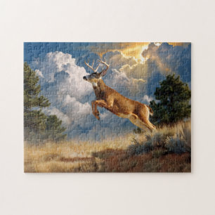 White Tailed Deer Buck Jigsaw Puzzle