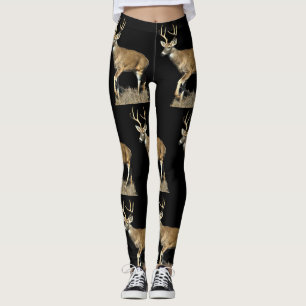 White Tailed Deer Buck Leggings