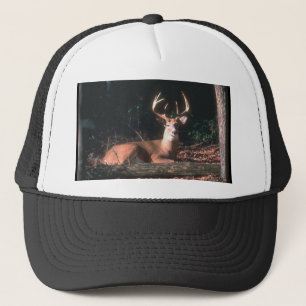 White Tailed Deer Buck Photo Trucker Hat