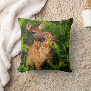 White-tailed Deer Fawn Minnesota Cushion