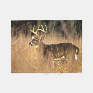 White-tailed Deer   Smoky Mountains Tennessee Fleece Blanket