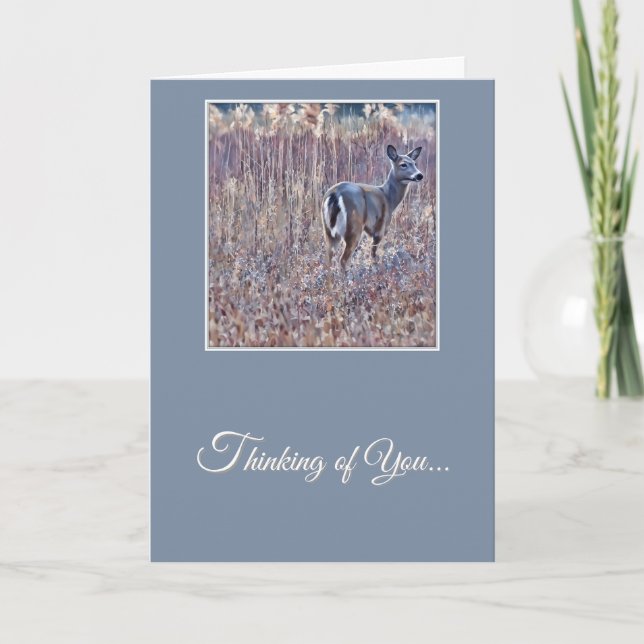 White-Tailed Deer - Thinking of You Card (Front)