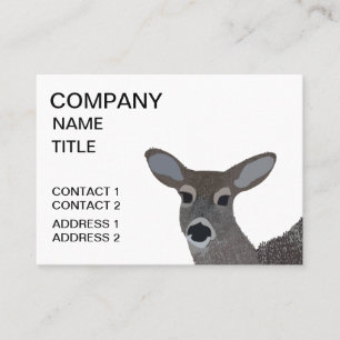 White Tailed Deer Wildlife Animal Business Card