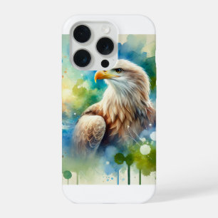 White tailed eagle 221024AREF130 - Watercolor iPhone 15 Pro Case