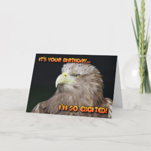 White-tailed eagle birthday card