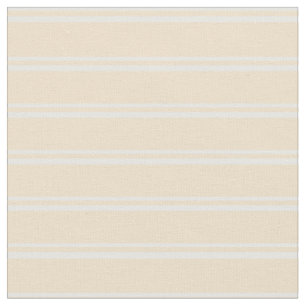 White & Tan Stripes/Lines Pattern Fabric