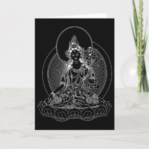 White Tara Bodhisattva Meditation Shirt Card