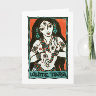 White Tara Greeting Card